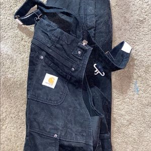 Women’s carhartt bibs- used maybe once. $65